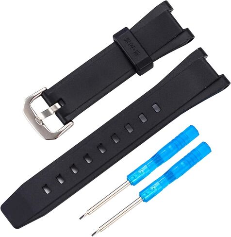 حزام بديل من السيليكون الناعم لإكسسوارات ساعة كاسيو MSG-S200G/MSG-W200 الرجالية in Kuwait