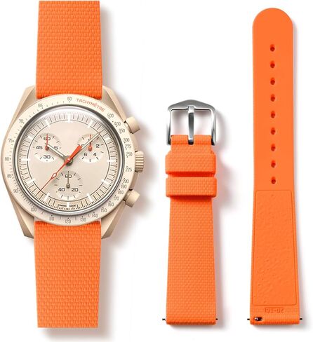 Strap for Moonswatch Watch,Universal 20mm Silicone Band Compatible Omega x Swatch Speedmaster,Lunar Soil Texture Replacement Strap for Swatch Omega 20mm Watch Men Women in Saudi Arabia