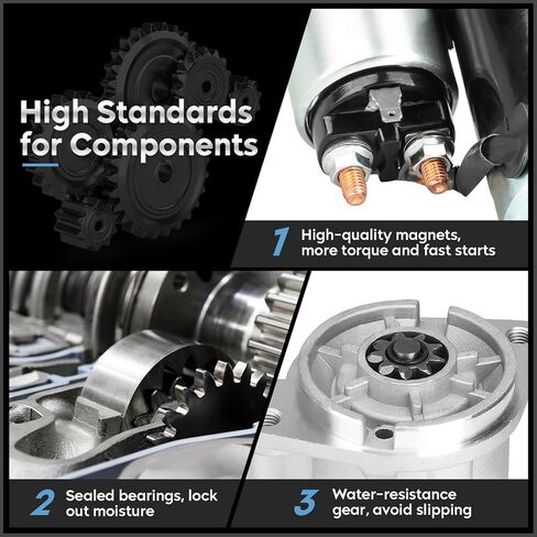 17196 New Starter Fit for 3.0 3L Nissan D21 1990 1991 1992 1993 1994, Nissan Pathfinder 90 91 92 93 94 95 3.0L Replaces # 410-44010, 17196, 111763, SHI0040, STR0005 in Saudi Arabia