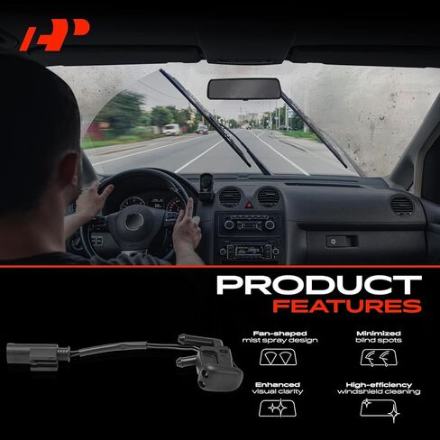 فوهة غسيل الزجاج الأمامي الممتازة متوافقة مع BMW E39 Series 530i 2001-2003، 540i 1997-2003، 528i 1997-2000، 525i 2001-2003، M5 2000-2003، مجموعة من قطعتين in Saudi Arabia