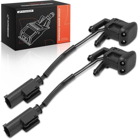 فوهة غسيل الزجاج الأمامي الممتازة متوافقة مع BMW E39 Series 530i 2001-2003، 540i 1997-2003، 528i 1997-2000، 525i 2001-2003، M5 2000-2003، مجموعة من قطعتين in Saudi Arabia