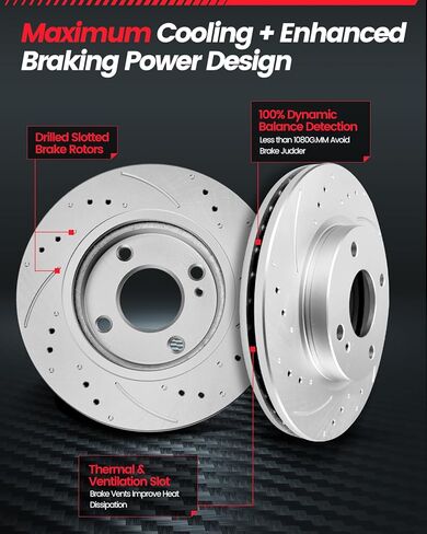 Brakes Pads and Rotors Kit Front Automotive Replacement Brake Kits Compatible with 2005-2010 Chevy Cobalt, 2003-2007 Saturn Ion, 2007-2009 Pontiac G5| 256mm(10.1in)| Anti-Rust Geomet Coated in Saudi Arabia