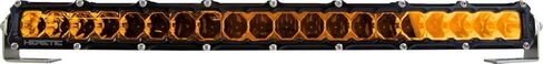 هيريتيك 52005 6-Series Light Bar - 20 بوصة. (22 بوصة × 2 بوصة × 1.5 بوصة) - بقعة ضوء سوداء مع عدسة كهرمانية in Saudi Arabia