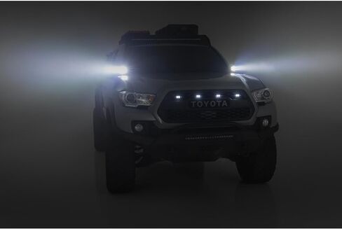 Rough Country Dual 2" LED Ditch Light Kit for Toyota Tacoma (2016-2023) - (2) 2-in Black Series LED Cubes, Flood Beam in Saudi Arabia