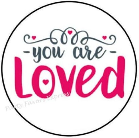 ملصقات You are Loved مقاس 1.5 سم - ملصقات Loved - ملصقات أختام على شكل ظرف ملصق - #AA61RK (30 قطعة) in Kuwait