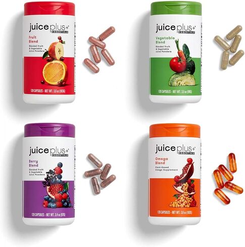 JuicePlus+ Berry Blend: with Concord Grape, Blueberry, Cranberry, and More - Whole Food Based, Vegan, Plant-Based Vitamins - Gluten-Free, Non-GMO, Kosher - 1 Bottle (60 Servings) in Saudi Arabia