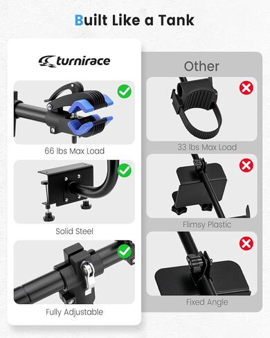 رف دراجة لسرير الشاحنة مُحسَّن للالتقاطات، رفوف سيارات للدراجة شديدة التحمل مع تعديل متعدد الزوايا بزاوية 360 درجة، حامل دراجة على سرير بيك أب مناسب عالمي مع وسادات مطاطية مضادة للتصادم in Kuwait
