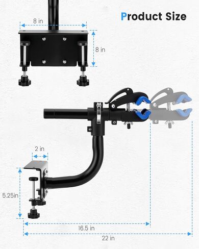 رف دراجة لسرير الشاحنة مُحسَّن للالتقاطات، رفوف سيارات للدراجة شديدة التحمل مع تعديل متعدد الزوايا بزاوية 360 درجة، حامل دراجة على سرير بيك أب مناسب عالمي مع وسادات مطاطية مضادة للتصادم in Kuwait
