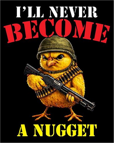 Funny I'll Never Become a Nugget Sarcastic Decal Sticker Decal Auto Bumper Sticker Vinyl Car Truck RV SUV Boat Window in Saudi Arabia