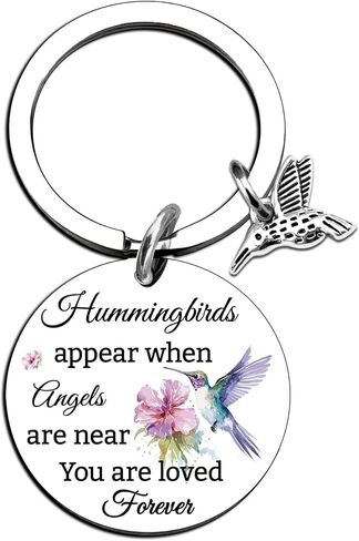 Hummingbird Gifts for Women Hummingbird Keychain Humming Bird Gift Ideas Bird Gifts for Women Sympathy Gift for Loss of Loved One Bereavement Remembrance Memorial Keychain in Saudi Arabia