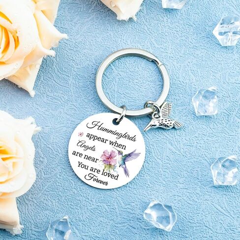 Hummingbird Gifts for Women Hummingbird Keychain Humming Bird Gift Ideas Bird Gifts for Women Sympathy Gift for Loss of Loved One Bereavement Remembrance Memorial Keychain in Saudi Arabia