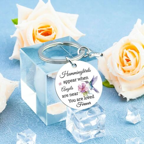 Hummingbird Gifts for Women Hummingbird Keychain Humming Bird Gift Ideas Bird Gifts for Women Sympathy Gift for Loss of Loved One Bereavement Remembrance Memorial Keychain in Saudi Arabia