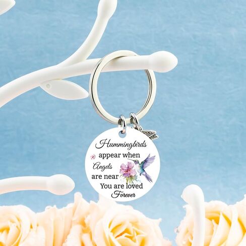 Hummingbird Gifts for Women Hummingbird Keychain Humming Bird Gift Ideas Bird Gifts for Women Sympathy Gift for Loss of Loved One Bereavement Remembrance Memorial Keychain in Saudi Arabia