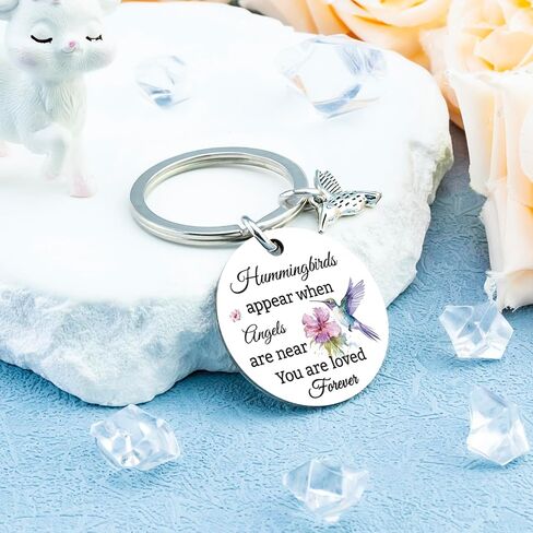 Hummingbird Gifts for Women Hummingbird Keychain Humming Bird Gift Ideas Bird Gifts for Women Sympathy Gift for Loss of Loved One Bereavement Remembrance Memorial Keychain in Saudi Arabia