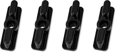 مزلاج مزدوج للزجاج الأمامي للقارب، مزلاج بديل لقفل نافذة الباب البحري، أجهزة مشبك فتحة القارب، تحمي النوافذ وتمنع الرياح القوية، 4 قطع in Kuwait