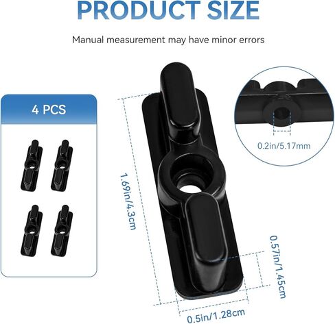 مزلاج مزدوج للزجاج الأمامي للقارب، مزلاج بديل لقفل نافذة الباب البحري، أجهزة مشبك فتحة القارب، تحمي النوافذ وتمنع الرياح القوية، 4 قطع in Kuwait