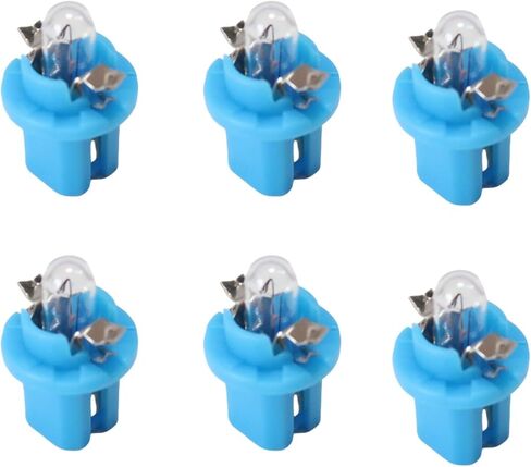 Dashboard Instrument Cluster Bulb(Set of 6pcs) 12V/1.2W with Blue Socket Fit for Mercedes Replace#0015449794 in Kuwait