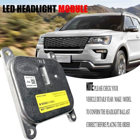 LED Module for 2016-2019 Ford Explorer, Replacement FB53-13B626-B, FB53-13B626-BB, FB53-13B626-BC, FB5Z-13C788-B Headlight Control Unit, 2-CHANNEL LDM. in Saudi Arabia