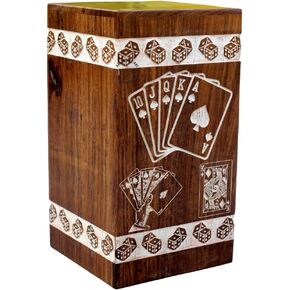 Urn for Ash playing card Box king queen kings crown dice poker card Vintage for Casino Urn Male female adult Burial Funeral Urn Pet cat dog urn ((Large [11X6-250 Cu.in)) in Kuwait