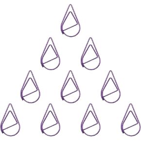 100 Pcs Small Purple Paper Clips, Drop-Shaped Paperclips, Cute Paper Clip for Office School Supplies in Kuwait