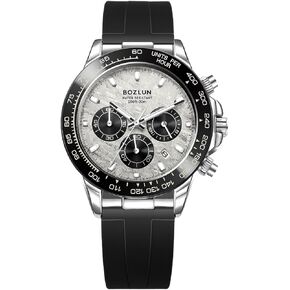 SKMEI Men's Watch Luxury Six Hand Quartz Watch Meteorite Texture Dial Luminous 30M Waterproof Big Face Silicone Strap Mens Wristwatch in Kuwait