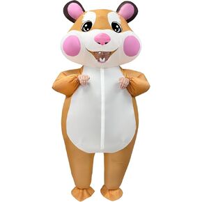 Stegosaurus Inflatable Hamster Costume for Adult - Funny Giant Hamster Blow Up Costumes for Men & Women Halloween Costumes Cosplay Party in Kuwait