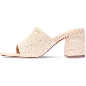 Monrovia Suede Heels for Women, Square Open Toe Slip On Block Heels - Dressy Casual Summer Heeled Sandals in Saudi Arabia