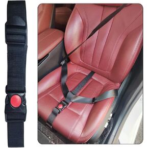 وسادة ناعمة لضبط المقعد لضبط راحة البطن وضبط الدعم لراحة مقعد السيارة وحامل أكواب السيارة وسادات مريحة وإبزيم وغطاء ممتد مما يجعل الكتف والرقبة مريحة (أسود) in Kuwait