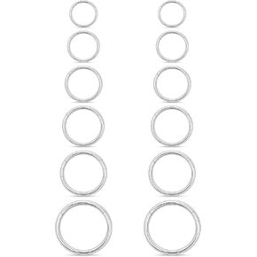 20/18/16/14G Hinged Clicker Septum Nose Rings Hoop Tragus Helix Cartilage Hoop Earrings for Women Men in Kuwait