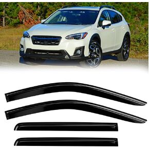 Window Rain Guards Compatible 2018-2023 Subaru Crosstrek 4PC Window Visors Vent Shade Deflector Tape On 2017-2023 Subaru Impreza Hatchback Only in Saudi Arabia