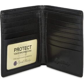 Osgoode Marley Sienna Collection ID Hipster Mens RFID Leather Wallet (Whiskey) in Kuwait