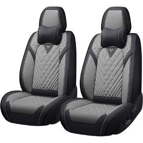 Front Seat Covers for Lincoln Zephyr 2006, Premium Car Seat Cushion,Waterproof Seat Protectors, Luxury Automotive Interior Accessories (2-Seat Set, Gray&Black) in Kuwait