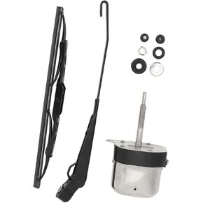 12V 105° Rotating Windshield Wiper Motor Kit Universal Electric Wiper Arm Motor Set Compatible With Tractor Fishing Boat ATV UTV in Kuwait