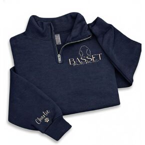 Chillever Custom Dog Breed Sweatshirt, Dog Mom Dad Sweatshirt, Custom Embroidered Zip Sweatshirts, Pet Lover Pet Owner Gifts in Kuwait