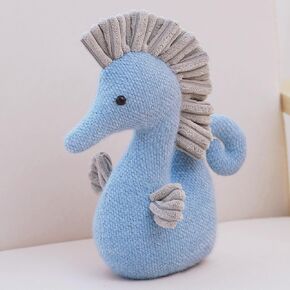 Seahorse Stuffed Animal PlushToys Seahorse Dolls Furniture Decorations,Realistic Seahorse Plush Pillow Kids Birthday Present (11.8 inch) in Kuwait