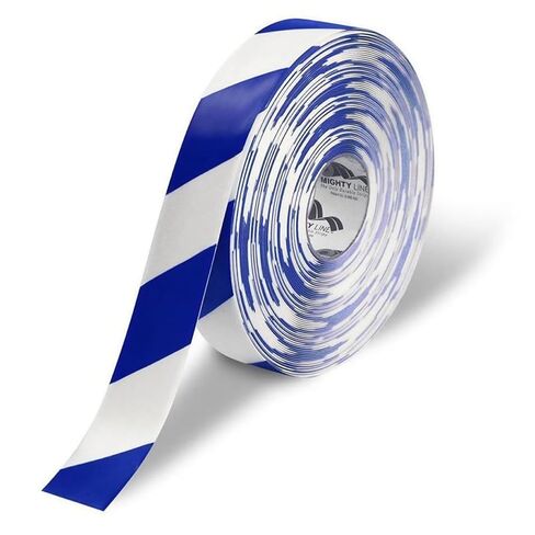 Mighty Line Diagonal Floor Tape 3 inch White/Red 100' Roll in Saudi Arabia