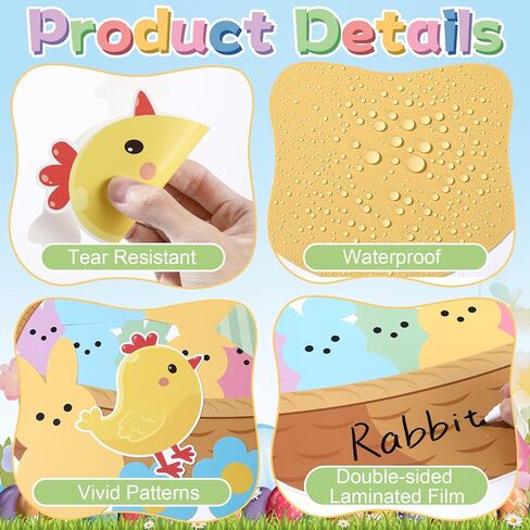 Easter Bulletin Board Set Easter Peeps Classroom Decoration Pastel Spring Eggs Bunny Grass Lawn Hangin' with My Peeps Cutouts for School Home Nursery Chalkboard Wall Door Decor Spring Party Supplies in Kuwait