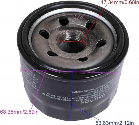 16510-87J00 16510-87J01 Engine Oil Filter Compatible With Suzuki Boat DF 25 30 40 50 60 70 Outboards 778885 5031411 in Kuwait