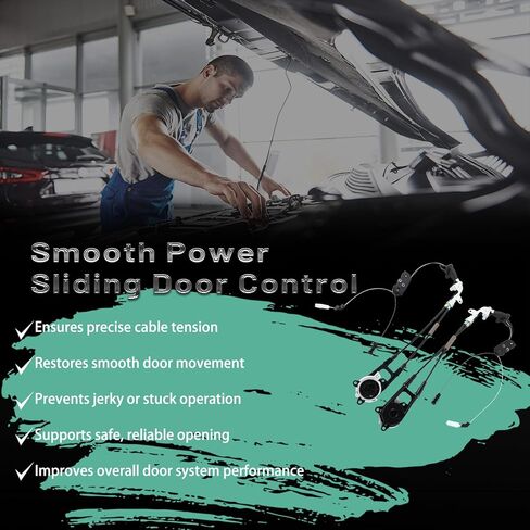 Sliding Door Cable Assembly Compatible with Toyota Sienna 2011-2020 Power Sliding Door Left Driver and Right Passenger Side Cable Kit Replace 85016-08010 85016-08011 85015-08011 in Saudi Arabia