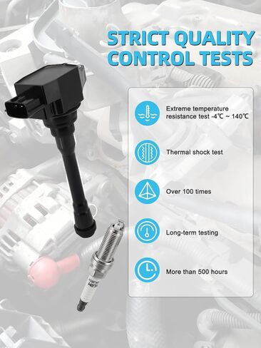 مجموعة من 4 قطع ملف إشعال UF708 وشمعات إشعال إيريديوم لنيسان NV200 2.0L L4 2013-2019، استبدال # PR4011 PPCUC16 IC812 2505-302211 22448-1KT0A in Saudi Arabia