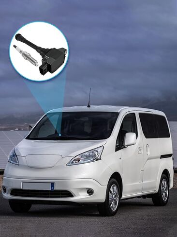 مجموعة من 4 قطع ملف إشعال UF708 وشمعات إشعال إيريديوم لنيسان NV200 2.0L L4 2013-2019، استبدال # PR4011 PPCUC16 IC812 2505-302211 22448-1KT0A in Saudi Arabia