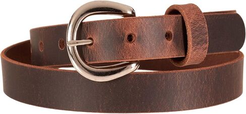 Women’s Belt - Full-Grain Leather Belt for Jeans, Dresses & Casual Wear with Solid Buckle in Kuwait