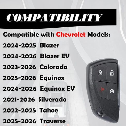 استبدال MechanMagic Key Fob يناسب شيفروليه بليزر EV كولورادو إكوينوكس EV ترافيرس سيلفرادو 2021-2026 تاهو 2022 2023 2024 2025 القرب دخول ذكي بدون مفتاح عن بعد YG0G21TB2 YGOG21TB2 in Saudi Arabia