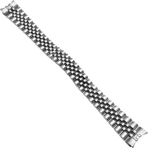 17mm Jubilee Watch Band Bracelet Replacement For 31mm Rolex Midsize 6824 68263 68273 68274 68278 Solid Link Hidden Clasp Stainless Steel in Saudi Arabia