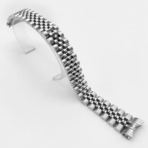 17mm Jubilee Watch Band Bracelet Replacement For 31mm Rolex Midsize 6824 68263 68273 68274 68278 Solid Link Hidden Clasp Stainless Steel in Saudi Arabia