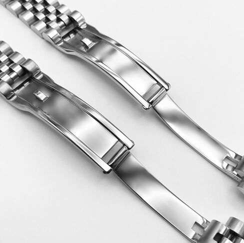 17mm Jubilee Watch Band Bracelet Replacement For 31mm Rolex Midsize 6824 68263 68273 68274 68278 Solid Link Hidden Clasp Stainless Steel in Saudi Arabia