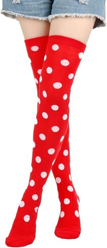 Women Over the Knee Thigh High Socks 26.5 Inches Funny Festive Socks Novelty Gifts in Saudi Arabia