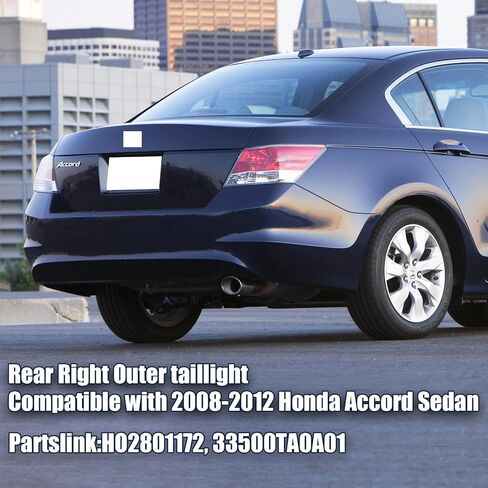 يصلح ل 2008-2012 هوندا أكورد الذيل ضوء الجمعية، مصباح الفرامل الضوء الخلفي ل 2008 2009 2010 2011 2012 أكورد 4 باب سيدان استبدال الجانب الأيمن الركاب HO2801172 33500TA0A01 in Kuwait