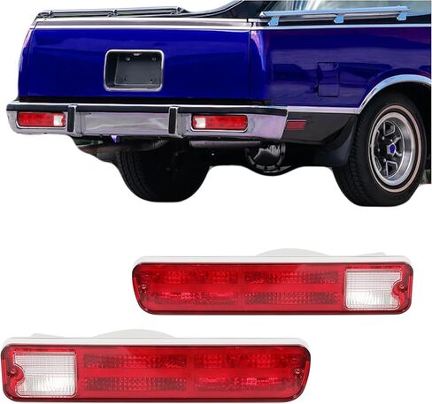 مصباح ضوء خلفي KUAFU متوافق مع 1979-1987 تشيفي شيفروليه إل كامينو ماليبو جي إم سي كاباليرو ستيشن واجون جانب السائق وجانب الركاب - عدسة حمراء in Kuwait
