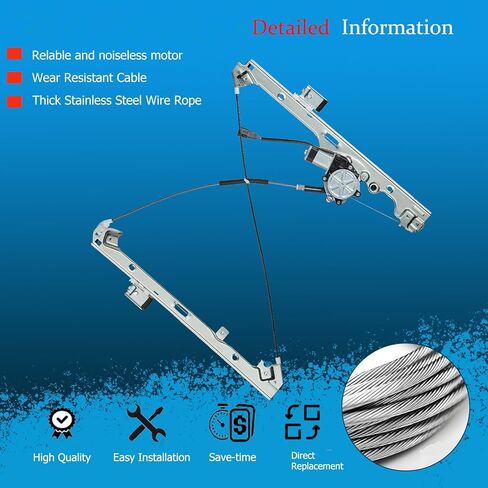 Front Right Passenger Side Power Window Regulator and Motor Assembly 741-645 Compatible for 1999-2007 Chevy Avalanche Silverado Suburban Tahoe, and GMC Sierra Yukon XL, 2002-2006 Escalade ESV EXT in Saudi Arabia